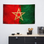 Drapeau Marocain Gold Star drapeau maroc gold star 999 1200x