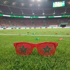 Lunettes fantaisie couleur drapeau marocain lunettes 1 1