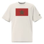 T-shirt Drapeau Caligraphique t shirt drapeau maroc calligraphie arabe oversize brode 808 5000x